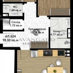 Тристаен апартамент в Пловдив, Кючук Париж - 113 кв.м за 849 €/кв.м - Снимка #1