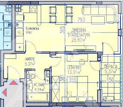 Тристаен апартамент в Асеновград - 76 кв.м за 767 €/кв.м - Снимка #1