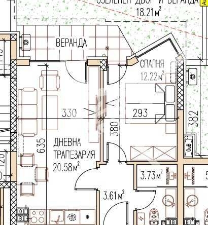 Двустаен апартамент в Пловдив, Остромила - 58 кв.м за 1152 €/кв.м - Снимка #1