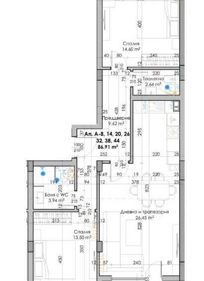 Тристаен апартамент в Пловдив, Кючук Париж - 103 кв.м за 741 €/кв.м - Снимка #1