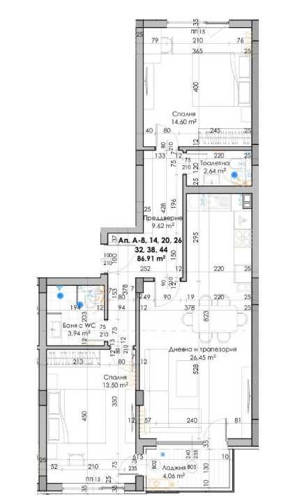 Тристаен апартамент в Пловдив, Кючук Париж - 103 кв.м за 741 €/кв.м - Снимка #1