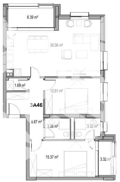 Тристаен апартамент в Пловдив, Христо Смирненски - 120 кв.м за 1752 €/кв.м - Снимка #1