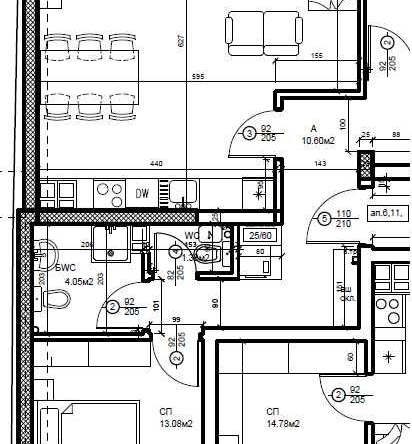 Тристаен апартамент в Пловдив, Център - 118 кв.м за 2512 €/кв.м - Снимка #1