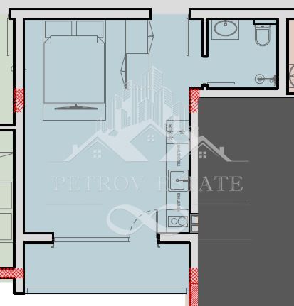 Едностаен апартамент в Велинград - 37 кв.м за 900 €/кв.м - Снимка #1