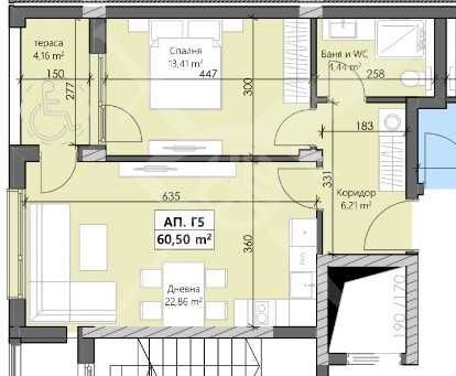 Двустаен апартамент в Пловдив, Кършияка - 74 кв.м за 615 €/кв.м - Снимка #1