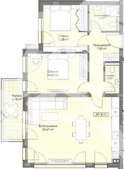 Двустаен апартамент в Пловдив, Остромила - 73 кв.м за 537 €/кв.м - Снимка #1