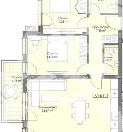 Двустаен апартамент в Пловдив, Остромила - 73 кв.м за 1053 €/кв.м - Снимка #1