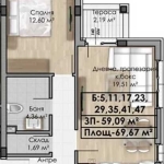 Двустаен апартамент в София, Овча купел - 70 кв.м за 1066 €/кв.м - Снимка #1