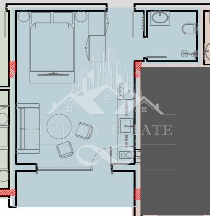 Едностаен апартамент в Велинград - 36 кв.м за 900 €/кв.м - Снимка #1