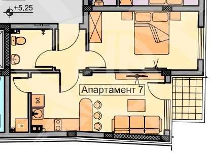 Двустаен апартамент в Пловдив, Христо Смирненски - 62 кв.м за 797 €/кв.м - Снимка #1