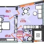 Двустаен апартамент в Бургас, Меден рудник - зона А - 63 кв.м за 466 €/кв.м - Снимка #1
