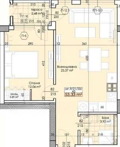 Двустаен апартамент в Пловдив, Тракия - 65 кв.м за 1308 €/кв.м - Снимка #1