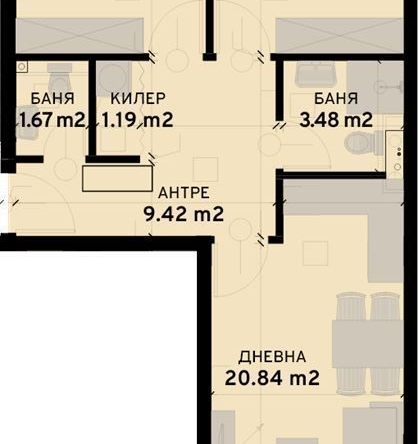 Тристаен апартамент в София, Овча купел 2 - 95 кв.м за 1850 €/кв.м - Снимка #1