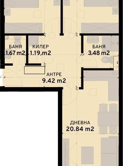 Тристаен апартамент в София, Овча купел 2 - 95 кв.м за 1850 €/кв.м - Снимка #1