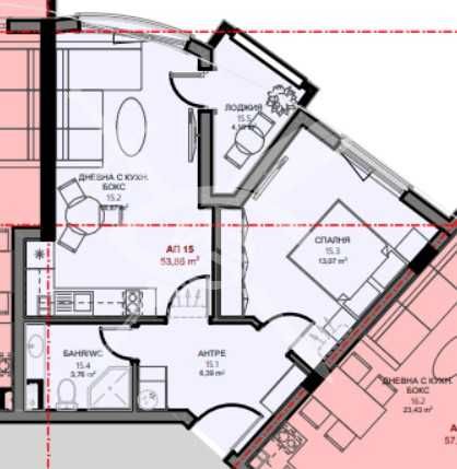 Двустаен апартамент в Поморие - 53 кв.м за 2334 €/кв.м - Снимка #1