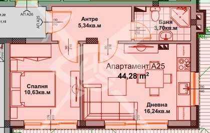 Двустаен апартамент в Айтос - 54 кв.м за 534 €/кв.м - Снимка #1