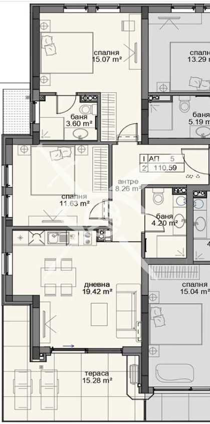 Тристаен апартамент в с. Равда, Област Бургас - 111 кв.м за 1296 €/кв.м - Снимка #1