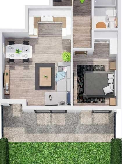 Двустаен апартамент в Пловдив, Прослав - 91 кв.м за 1590 €/кв.м - Снимка #1