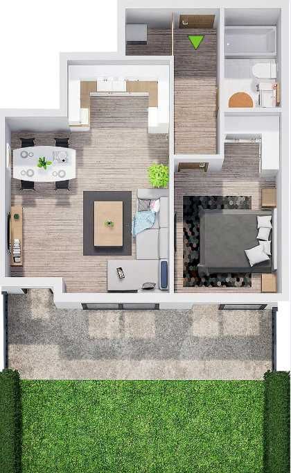 Двустаен апартамент в Пловдив, Прослав - 91 кв.м за 1590 €/кв.м - Снимка #1