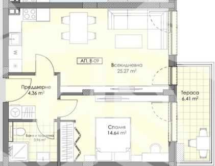 Двустаен апартамент в Пловдив, Остромила - 73 кв.м за 1082 €/кв.м - Снимка #1