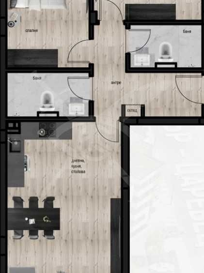 Тристаен апартамент в Пловдив, Кючук Париж - 105 кв.м за 1209 €/кв.м - Снимка #1