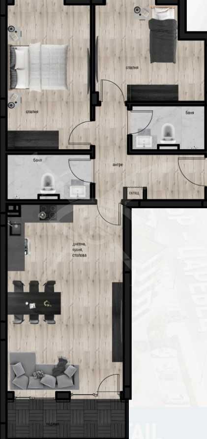Тристаен апартамент в Пловдив, Кючук Париж - 105 кв.м за 1209 €/кв.м - Снимка #1