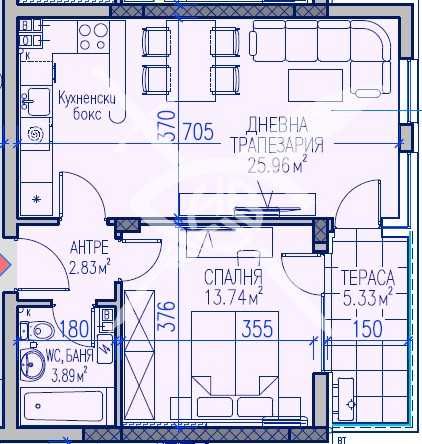 Дава се под наем Двустаен апартамент в Асеновград - 67 кв.м за 52735 € - Снимка #1
