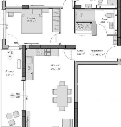 Тристаен апартамент в Пловдив, Христо Смирненски - 115 кв.м за 448 €/кв.м - Снимка #1