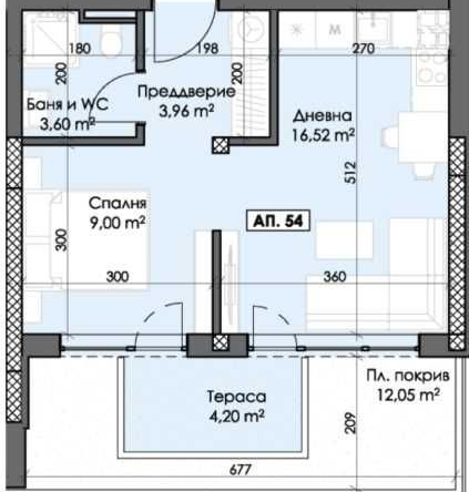 Двустаен апартамент в Пловдив, Тракия - 64 кв.м за 669 €/кв.м - Снимка #1