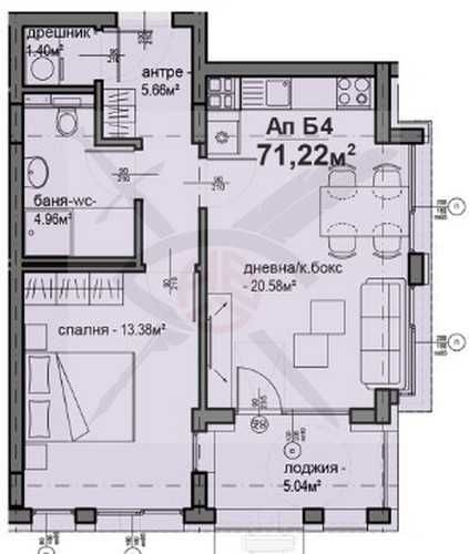 Двустаен апартамент в София, Люлин 5 - 71 кв.м за 1285 €/кв.м - Снимка #1