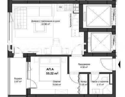 Двустаен апартамент в Пловдив, Кючук Париж - 65 кв.м за 612 €/кв.м - Снимка #1
