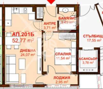 Двустаен апартамент в Бургас, Сарафово - 52 кв.м за 845 €/кв.м - Снимка #1