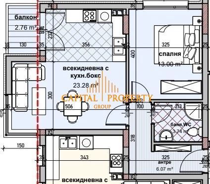 Двустаен апартамент в Варна, Владислав Варненчик - 72 кв.м за 1077 €/кв.м - Снимка #1