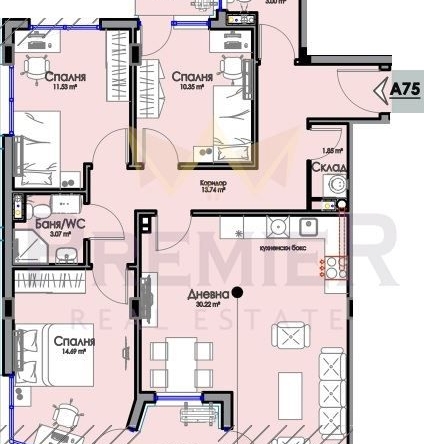 Четиристаен апартамент в Бургас, Изгрев - 128 кв.м за 1401 €/кв.м - Снимка #1