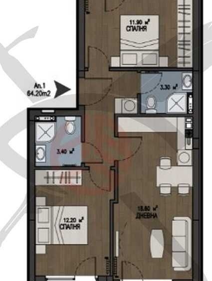 Тристаен апартамент в София, Бояна - 127 кв.м за 1698 €/кв.м - Снимка #1