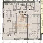 Тристаен апартамент в Варна, Владислав Варненчик - 98 кв.м за 781 €/кв.м - Снимка #1