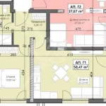 Двустаен апартамент в Пловдив, Кършияка - 72 кв.м за 824 €/кв.м - Снимка #1