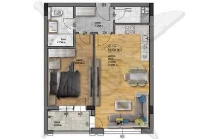 Двустаен апартамент в Пловдив, Остромила - 72 кв.м за 631 €/кв.м - Снимка #1