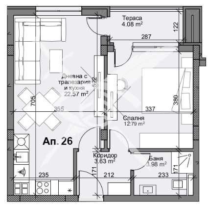 Двустаен апартамент в Пловдив, Кършияка - 67 кв.м за 1901 €/кв.м - Снимка #1