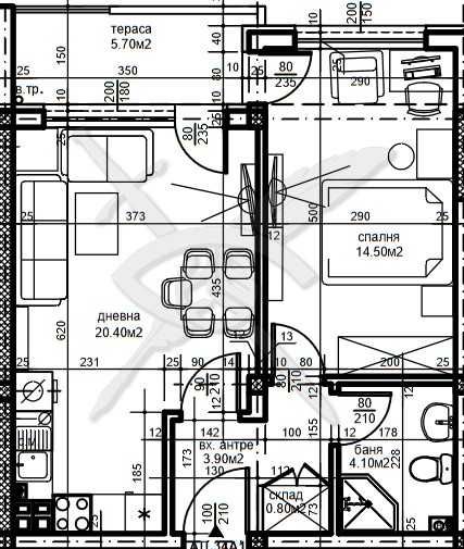 Двустаен апартамент в Пловдив, Южен - 64 кв.м за 718 €/кв.м - Снимка #1