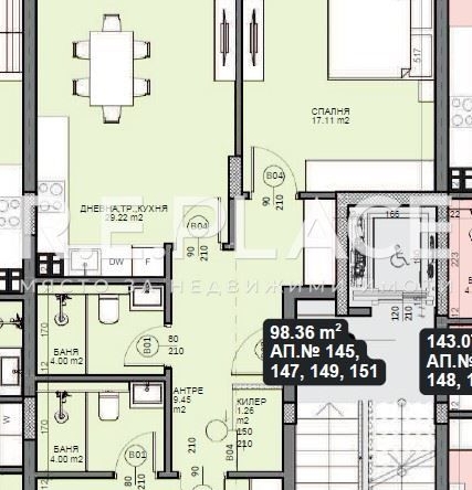 Тристаен апартамент в Варна, Галата - 109 кв.м за 1949 €/кв.м - Снимка #1