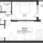 Двустаен апартамент в Пловдив, Кючук Париж - 77 кв.м за 1230 €/кв.м - Снимка #1