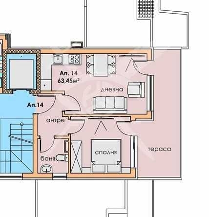 Двустаен апартамент в Пловдив, Център - 63 кв.м за 1360 €/кв.м - Снимка #1