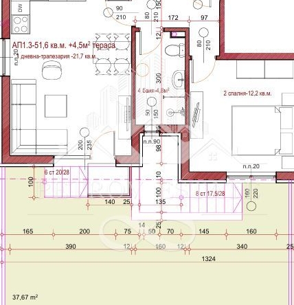 Двустаен апартамент в Велинград - 56 кв.м за 1250 €/кв.м - Снимка #1