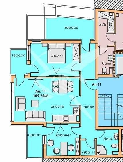 Тристаен апартамент в Пловдив, Център - 109 кв.м за 1354 €/кв.м - Снимка #1