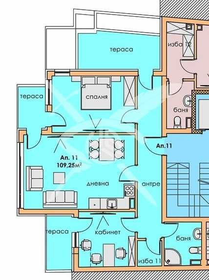 Тристаен апартамент в Пловдив, Център - 109 кв.м за 1354 €/кв.м - Снимка #1