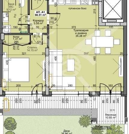 Двустаен апартамент в Пловдив, Остромила - 83 кв.м за 1575 €/кв.м - Снимка #1