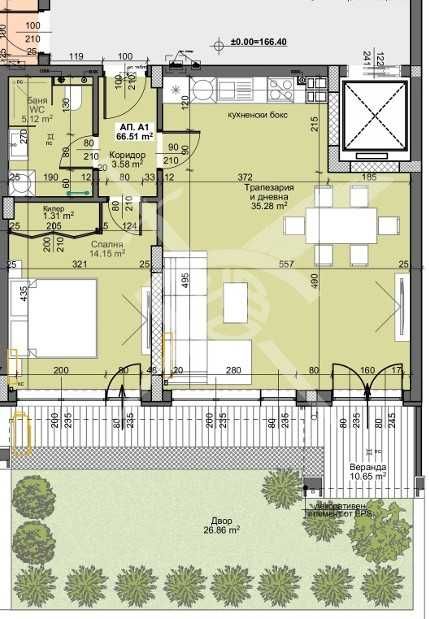 Двустаен апартамент в Пловдив, Остромила - 83 кв.м за 1575 €/кв.м - Снимка #1