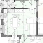 Двустаен апартамент в Пловдив, Христо Смирненски - 58 кв.м за 1164 €/кв.м - Снимка #1