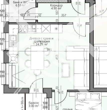 Двустаен апартамент в Пловдив, Христо Смирненски - 58 кв.м за 1164 €/кв.м - Снимка #1